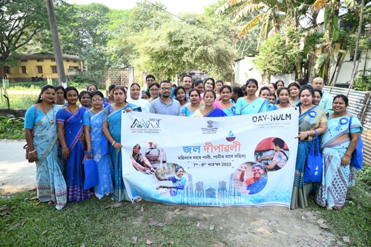 মঙলদৈত জল দীপাৱলী উদযাপন