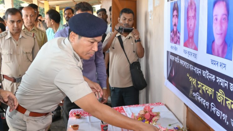 মন্ত্ৰী পৰিমল শুক্লবৈদ্যৰ পথ সুৰক্ষা সজাগতাৰ কাৰ্যসূচী