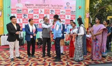দৰঙত খেল মহাৰণৰ জিলা পৰ্যায়ৰ প্ৰতিযোগিতাৰ সামৰণি অনুষ্ঠান
