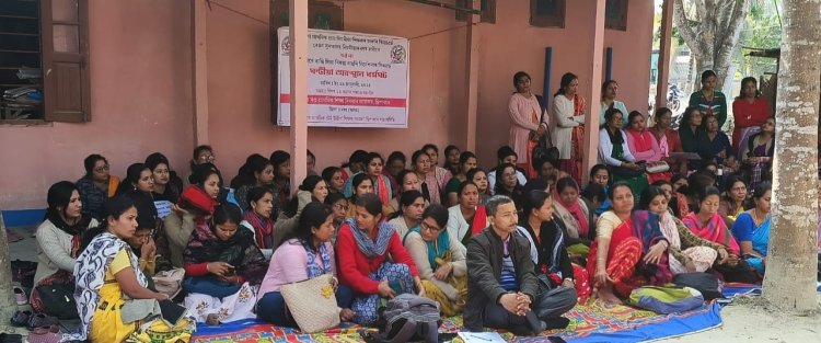 ছিপাঝাৰ শিক্ষাখণ্ডত প্ৰায় নিয়মীয়া শিক্ষকৰ অৱস্থান ধৰ্মঘট