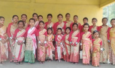 পুনিয়া প্ৰাথমিক বিদ্যালয়ৰ বিহু নৃত্য কৰ্মশালাৰ সামৰণি