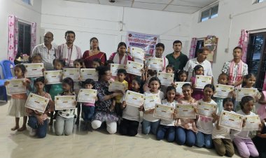 দেওমৰনৈত আধুনিক নৃত্য কৰ্মশালাৰ সামৰণি ।