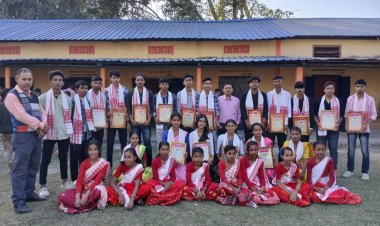 কৃতি ছাত্ৰ-ছাত্ৰীৰ সম্বৰ্ধনা জ্ঞাপন আৰু বঁটা বিতৰণী সভা